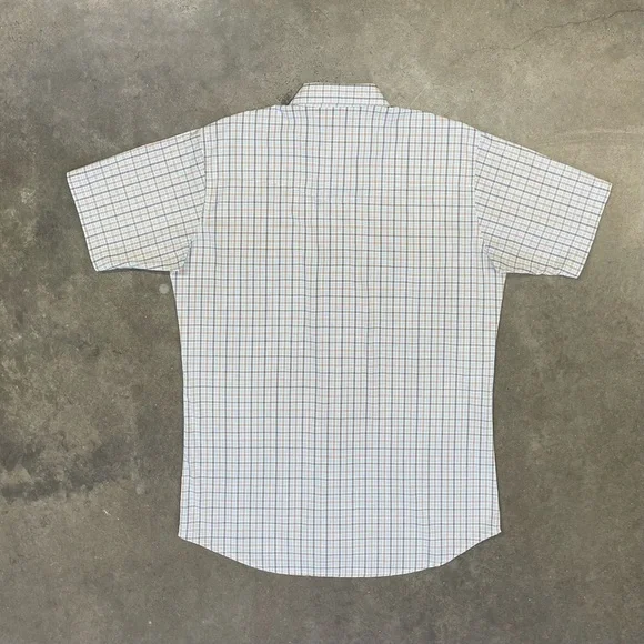 VTG 90s Wrangler Brushpopper Check Pearl Snap Western Shirt - Picture 5 of 9